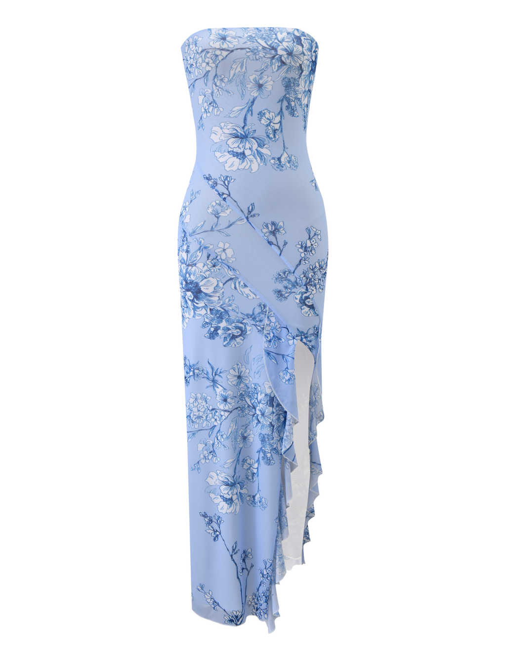 THEO MAXI DRESS - BLUE FLORAL