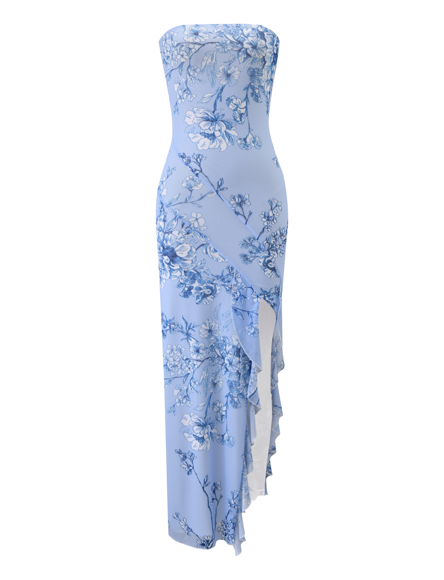 THEO MAXI DRESS - BLUE FLORAL