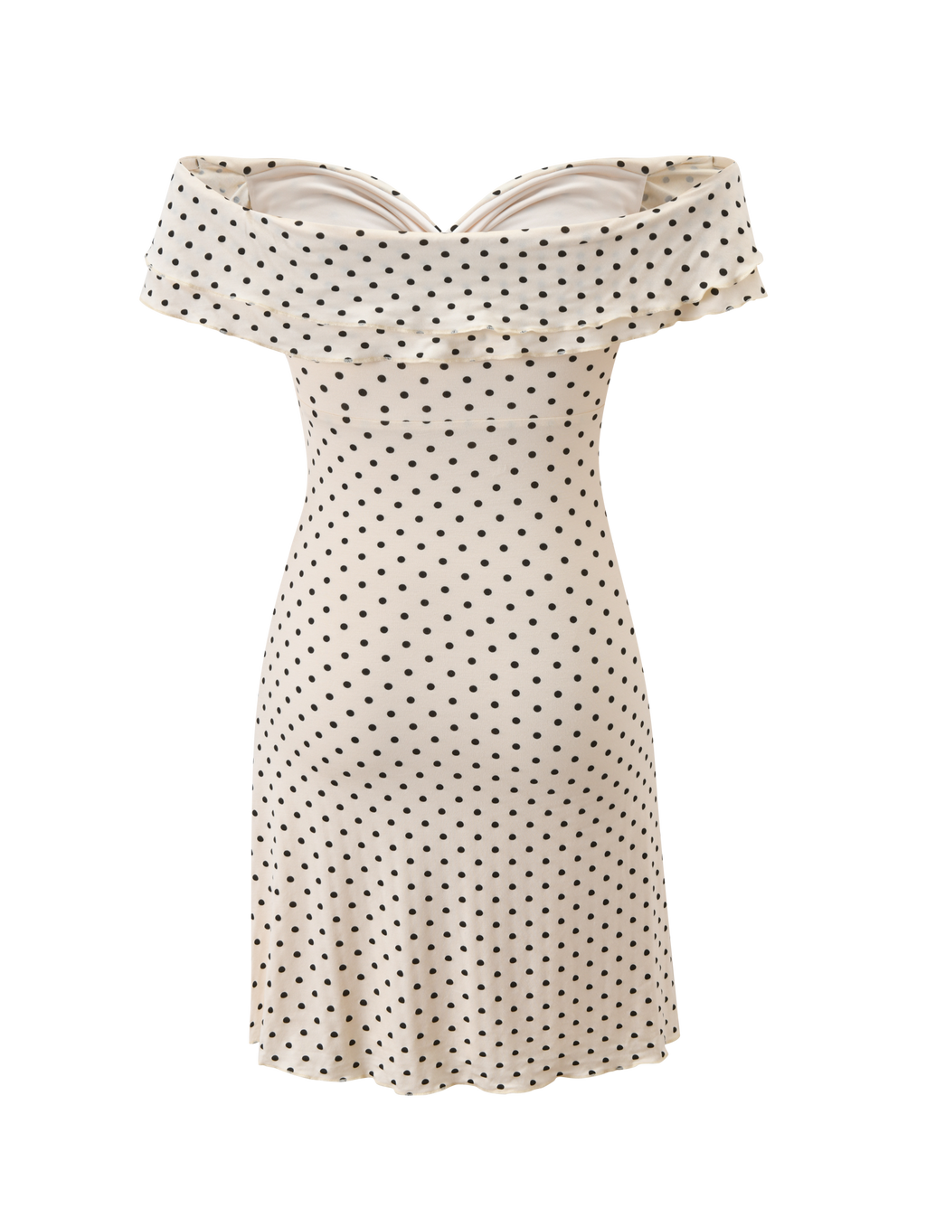 DENALI MINI DRESS - CREAM DOT