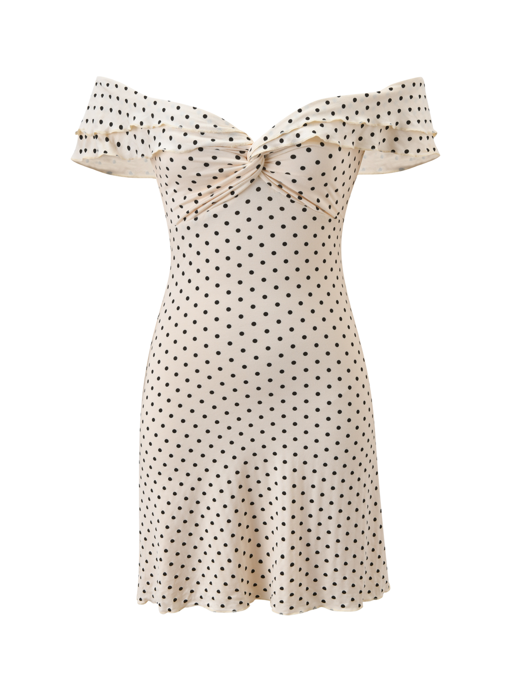 DENALI MINI DRESS - CREAM DOT