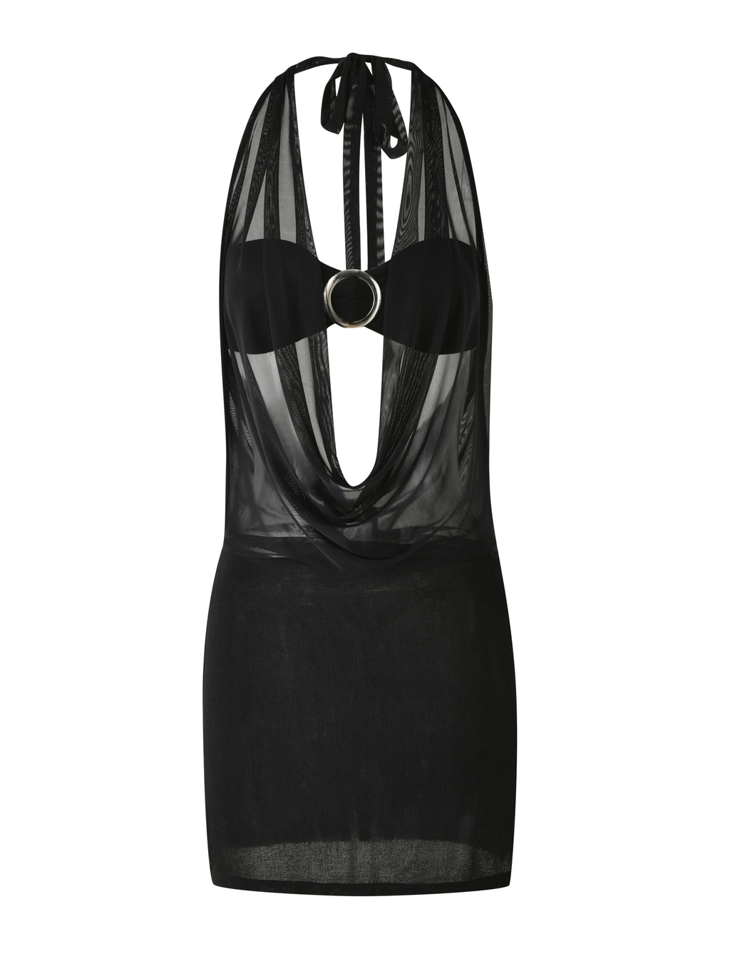 MAKENA TWO-PIECE DRESS - BLACK