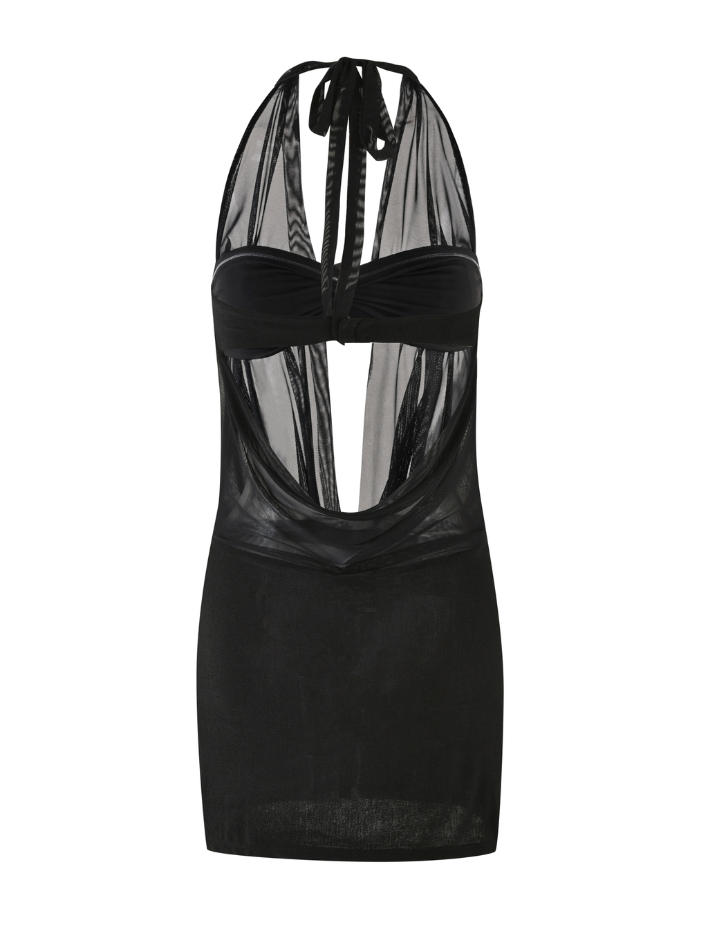MAKENA TWO-PIECE DRESS - BLACK