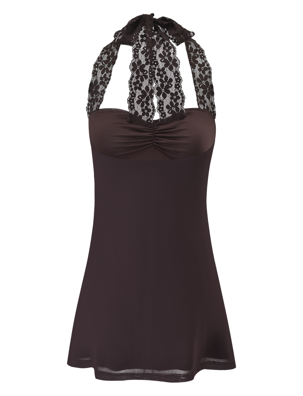 TAWNY MINI DRESS - CHOCOLATE
