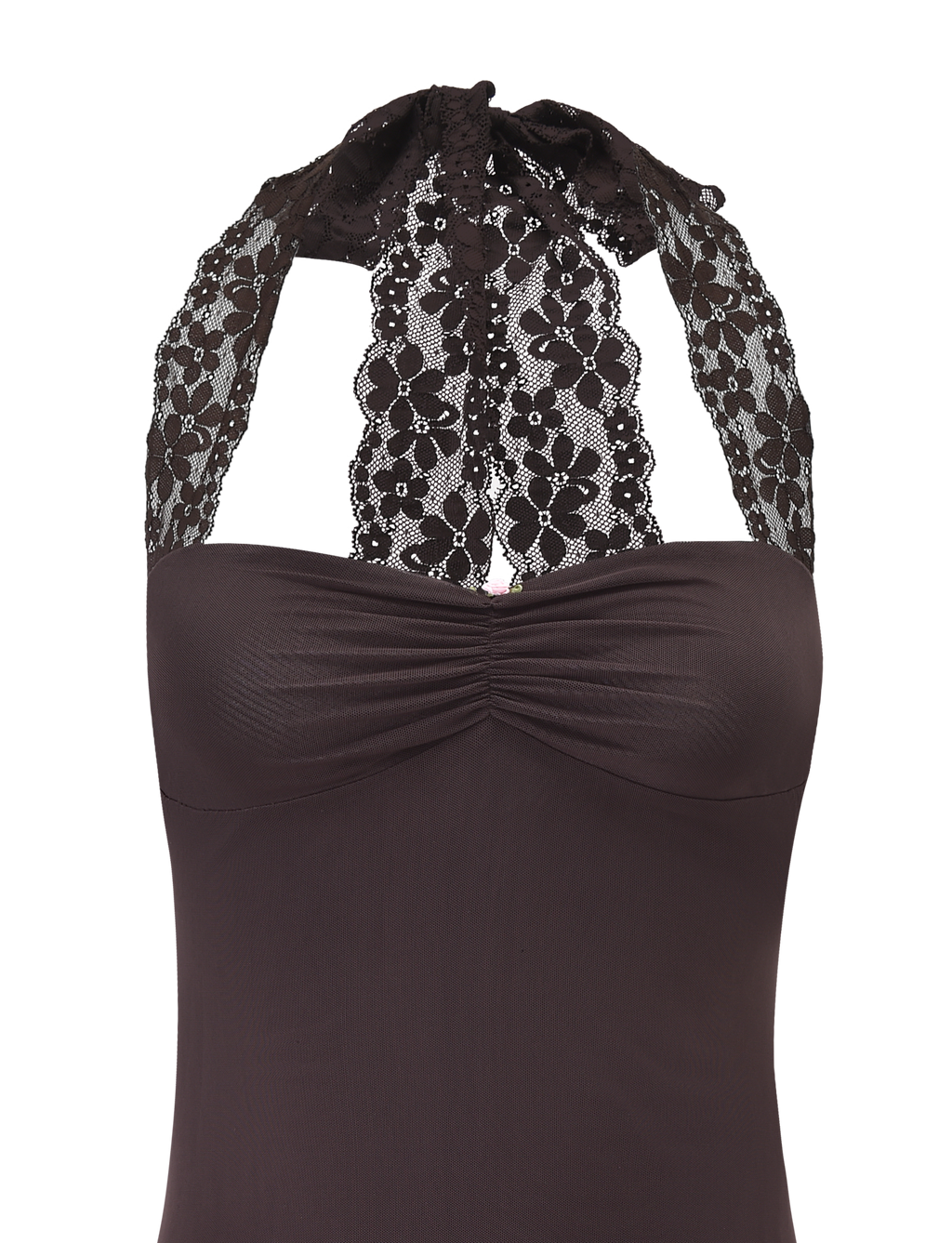 TAWNY MINI DRESS - CHOCOLATE