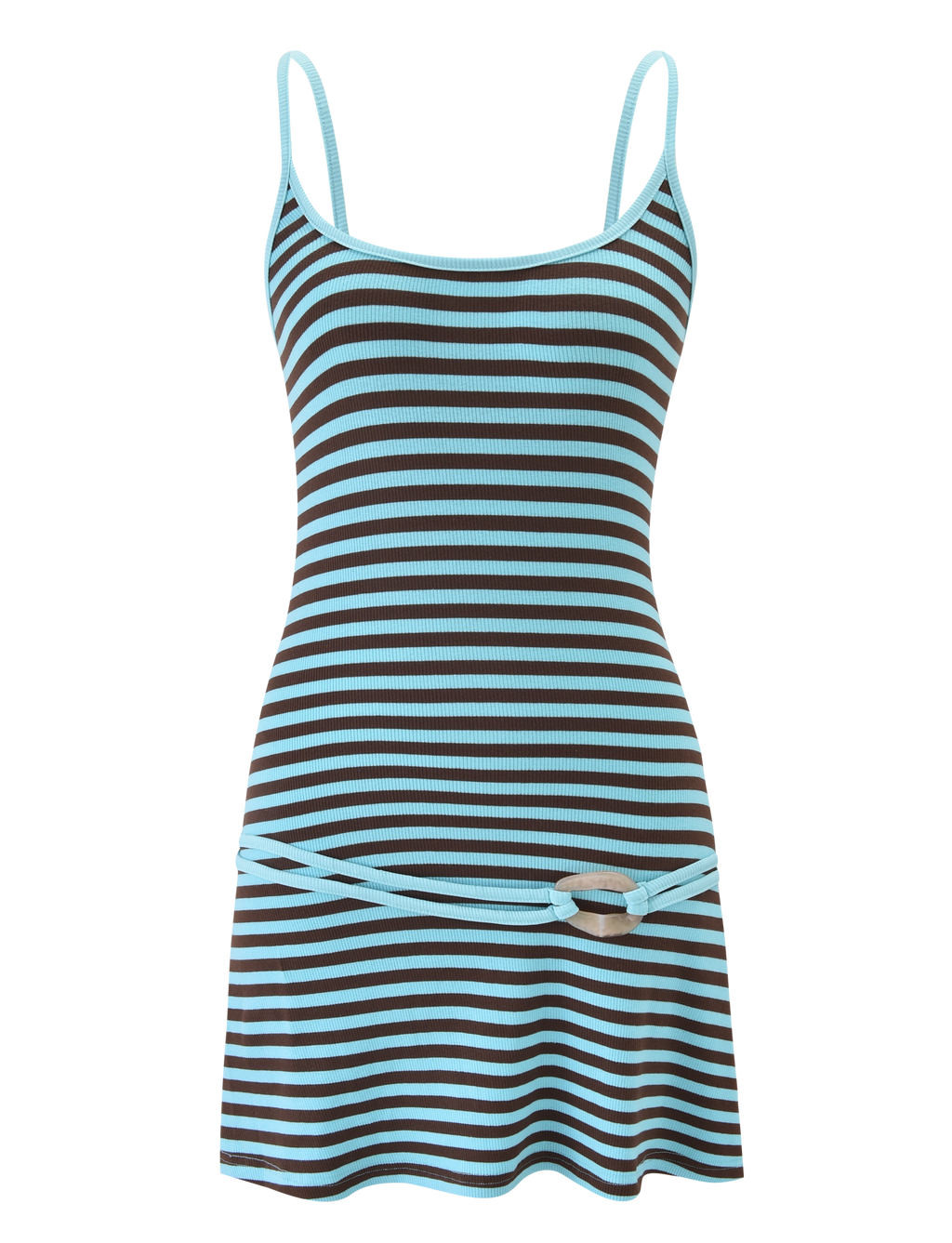 CELESTE MINI DRESS - BLUE STRIPE