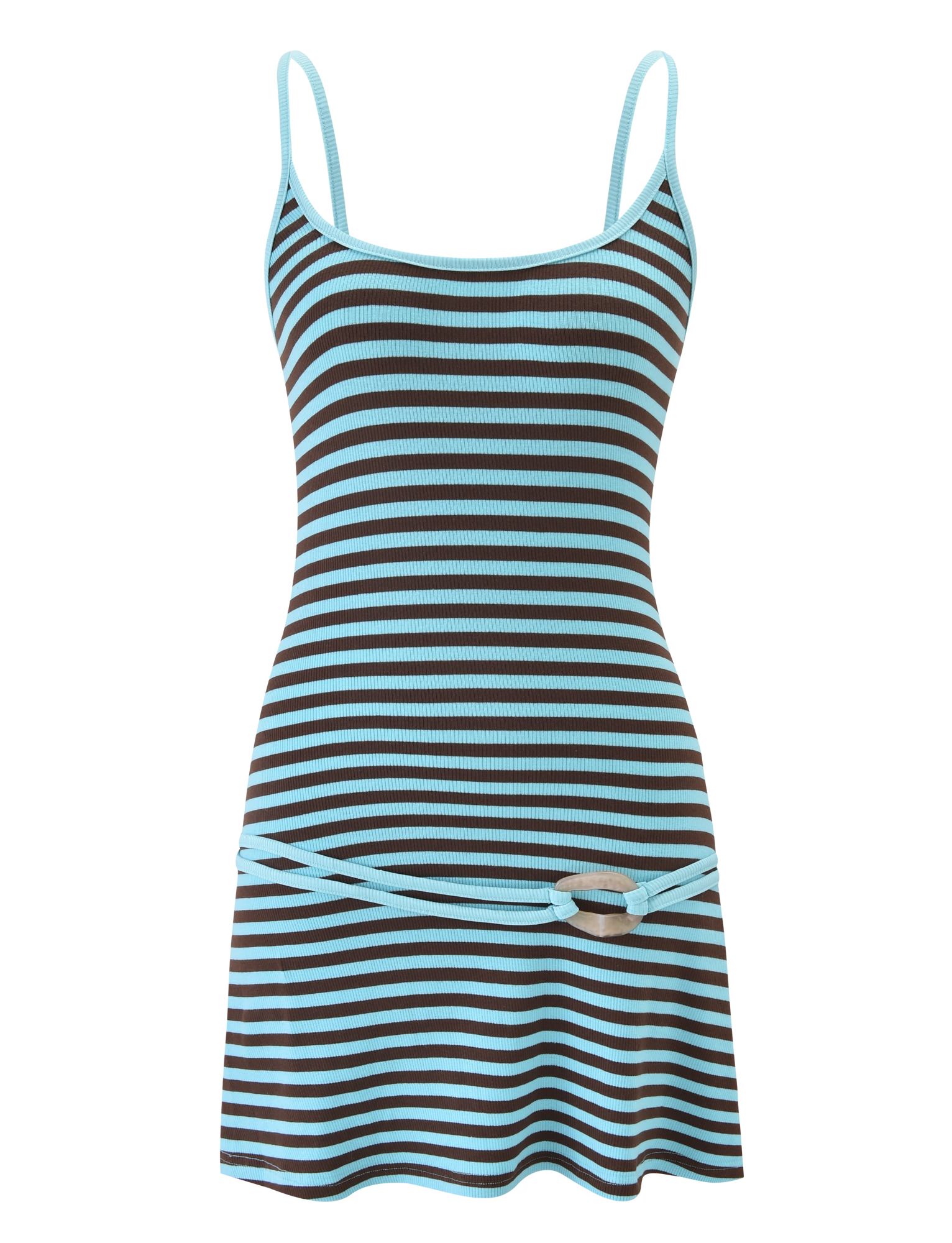 CELESTE MINI DRESS - BLUE STRIPE