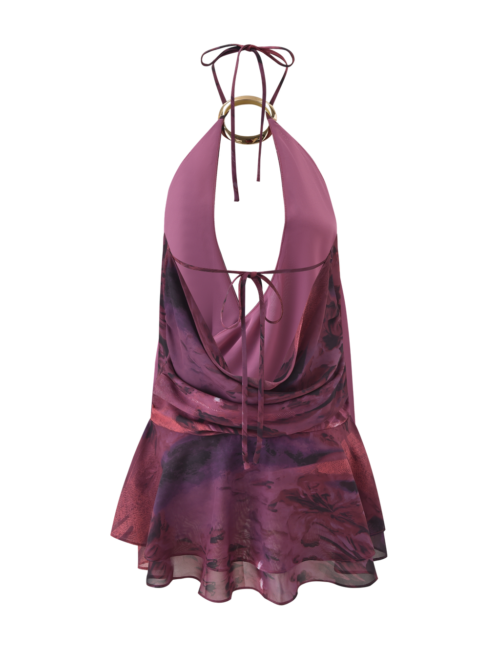 INDIGO MINI DRESS 2.0 - BURGUNDY ROMANTICA