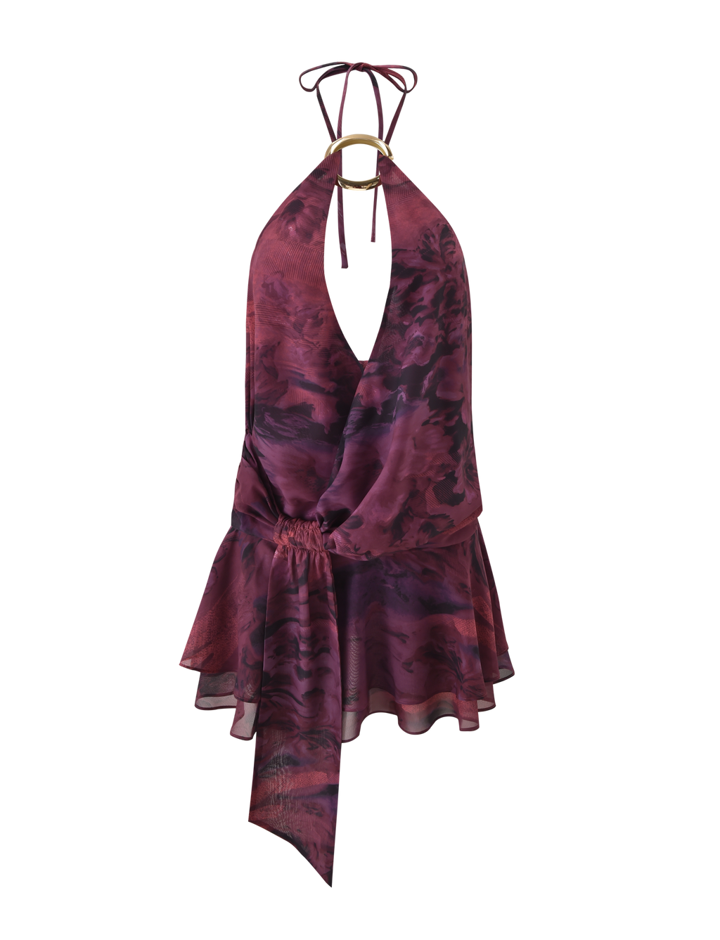INDIGO MINI DRESS 2.0 - BURGUNDY ROMANTICA