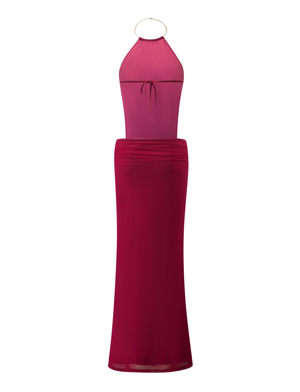 EVANNA MAXI DRESS - BERRY