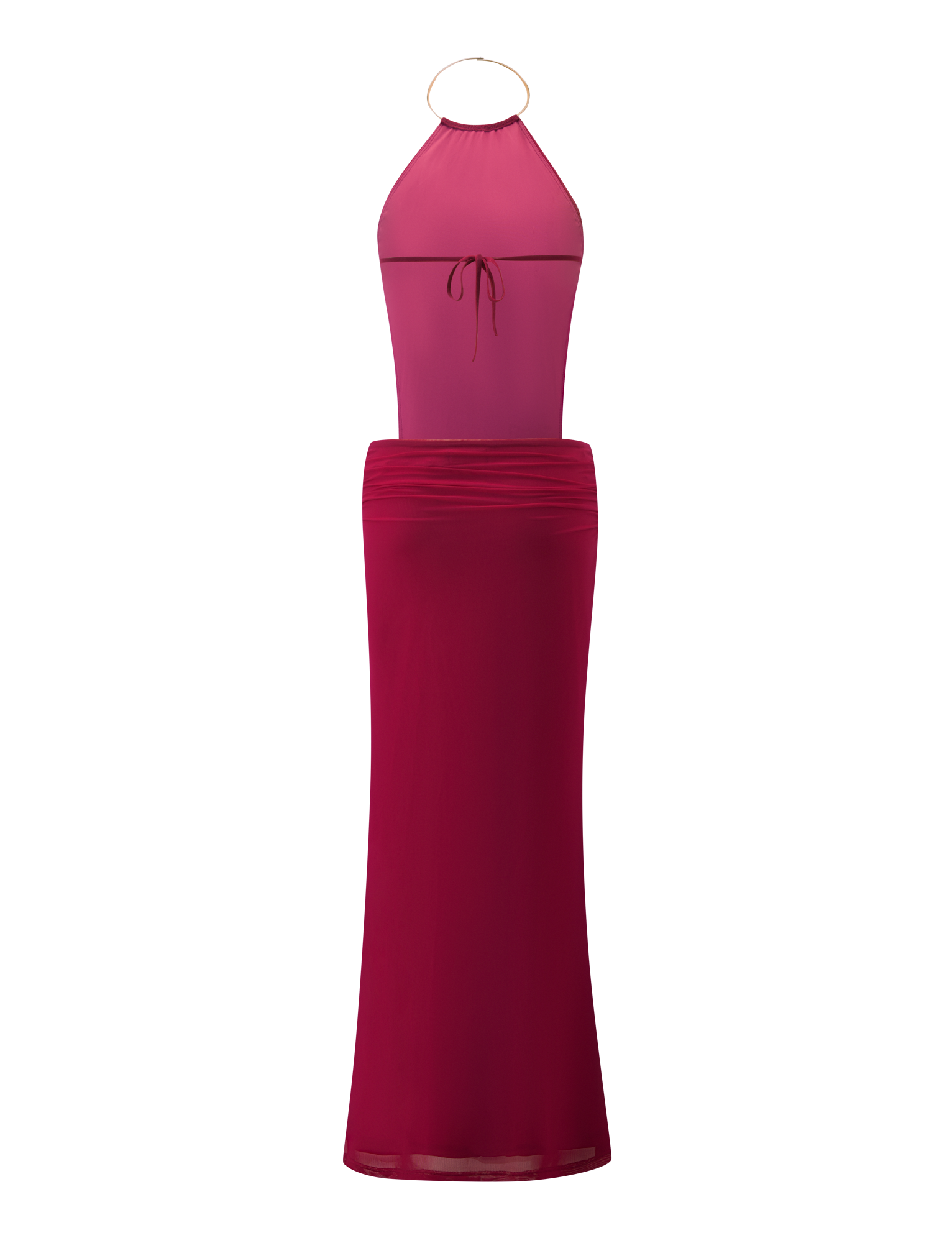 EVANNA MAXI DRESS - BERRY