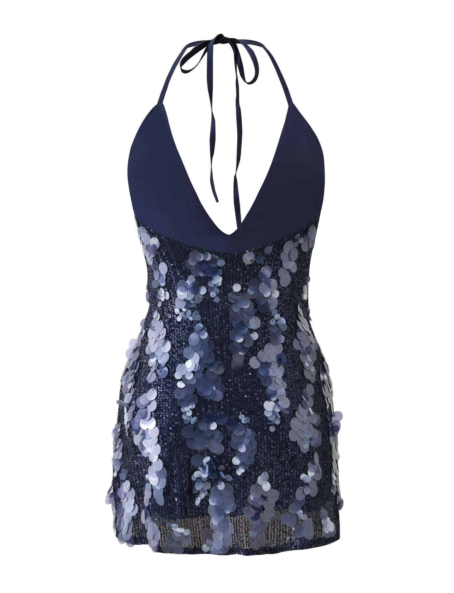 ZANA MINI DRESS - NAVY SEQUIN