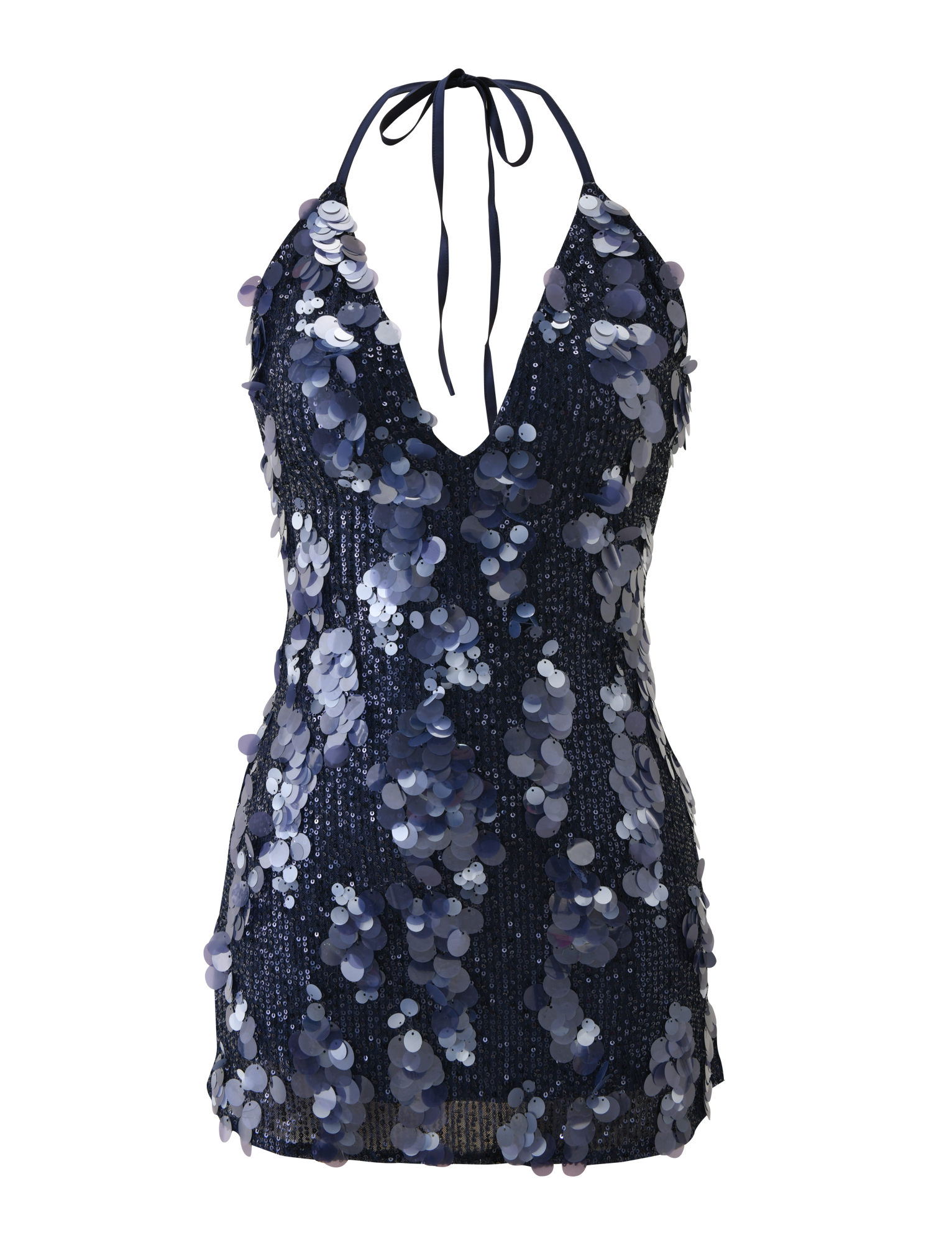 ZANA MINI DRESS - NAVY SEQUIN