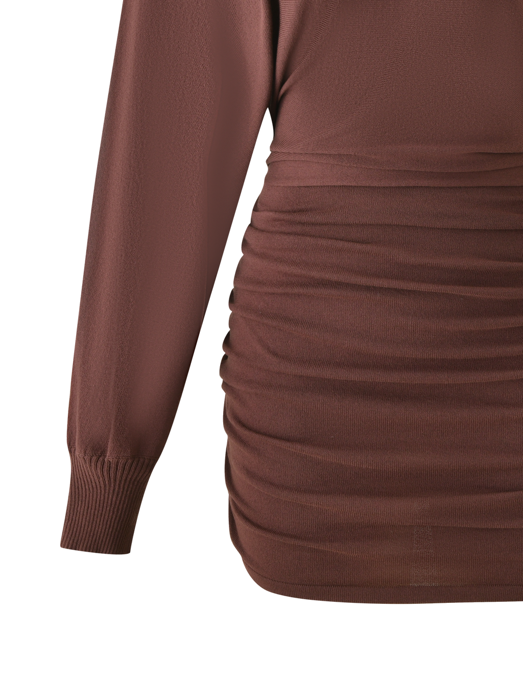 JANINE MINI DRESS - CHOCOLATE