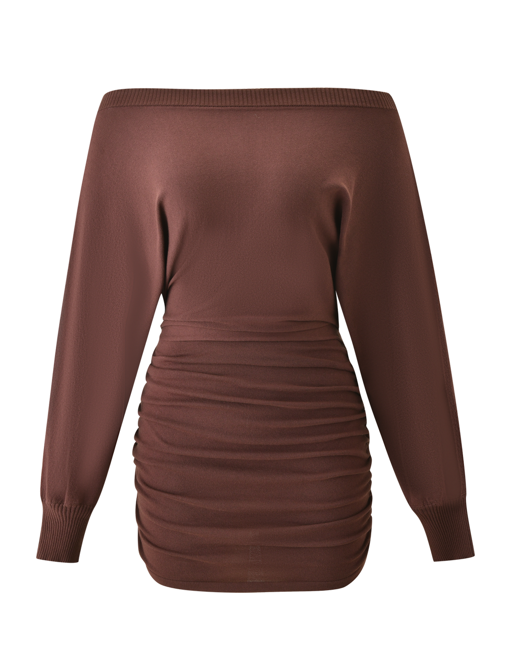 JANINE MINI DRESS - CHOCOLATE