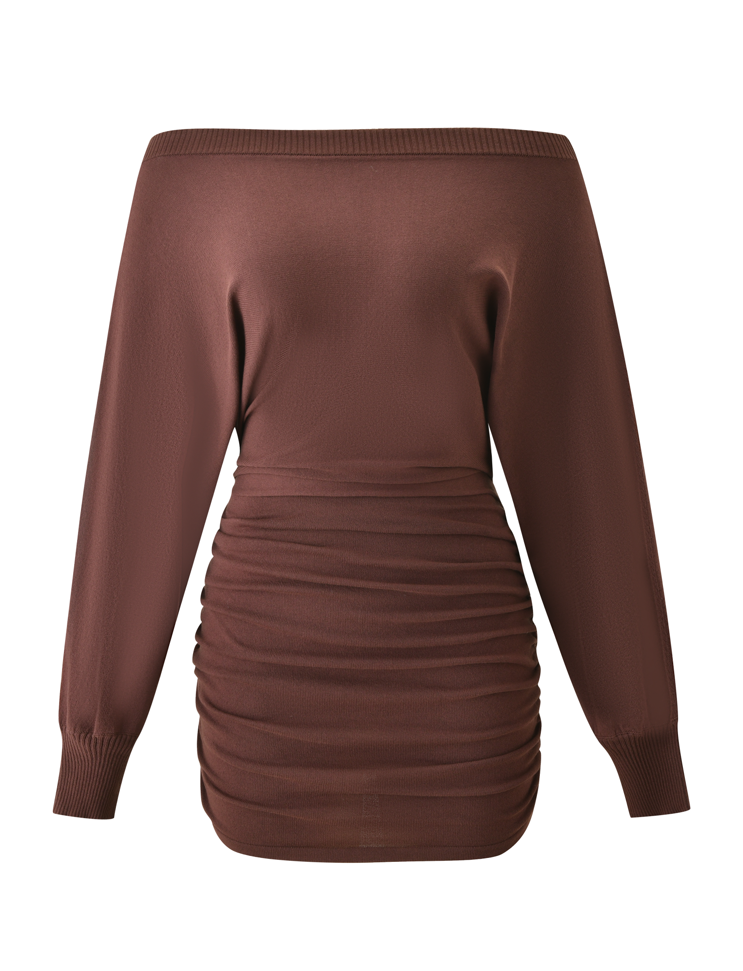 JANINE MINI DRESS - CHOCOLATE