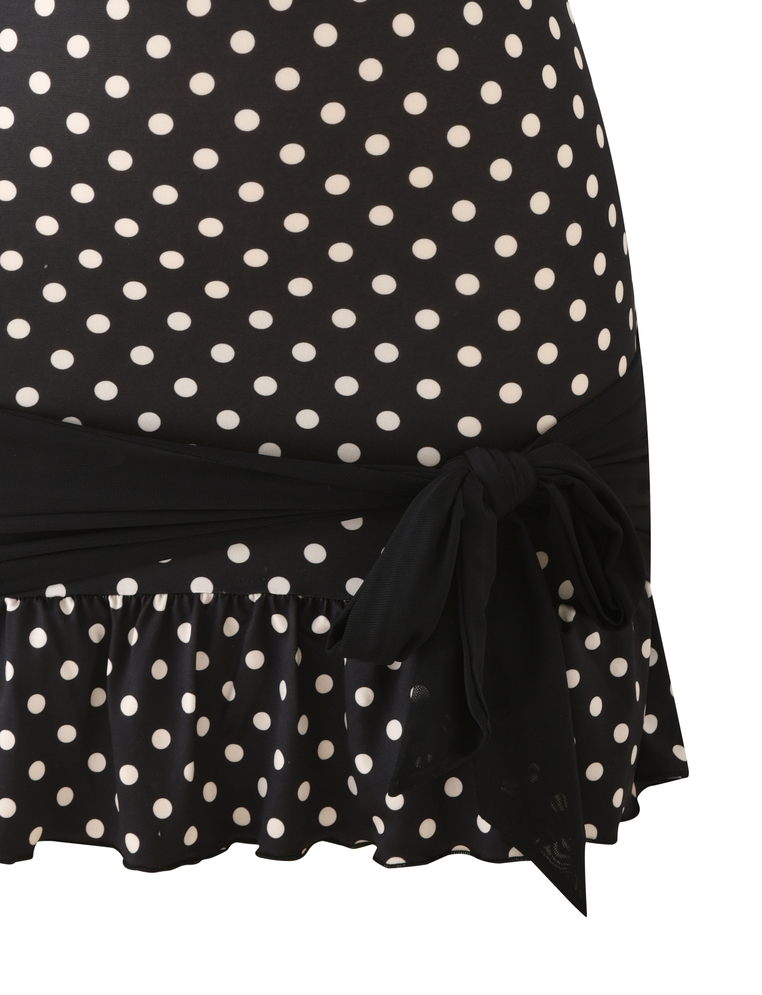 TOVE MINI DRESS - BLACK POLKA DOT
