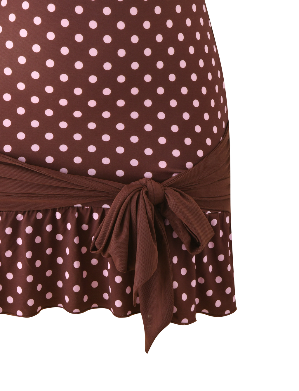 TOVE MINI DRESS - CHOCOLATE POLKA DOT