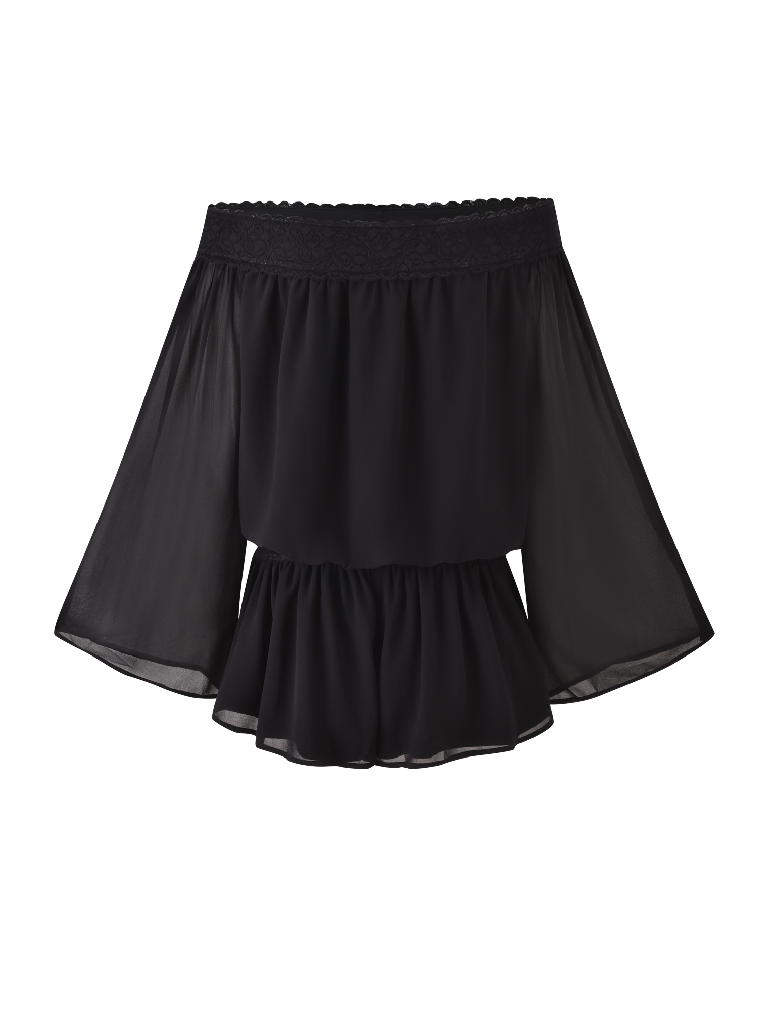 TESSIE PLAYSUIT - BLACK