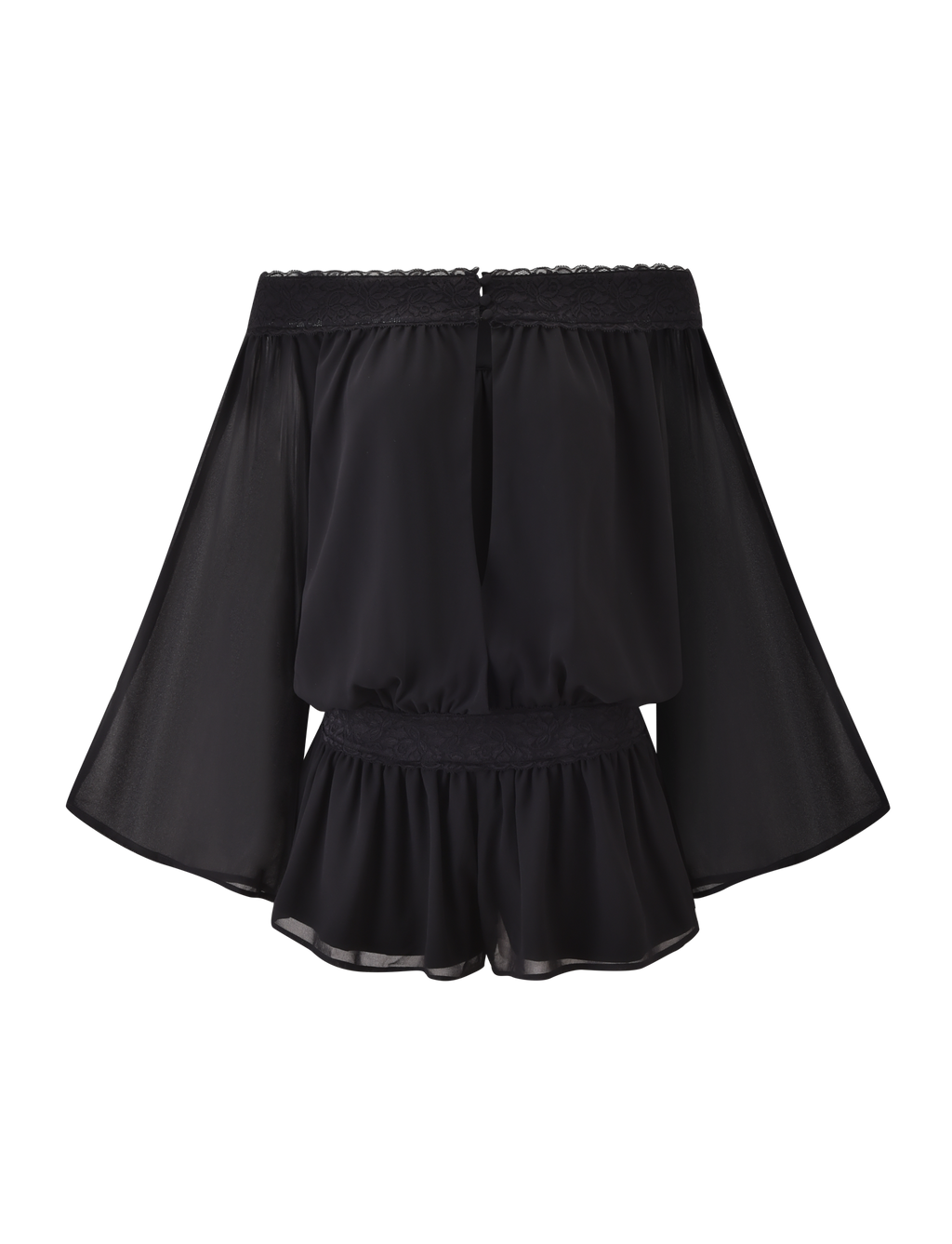 TESSIE PLAYSUIT - BLACK