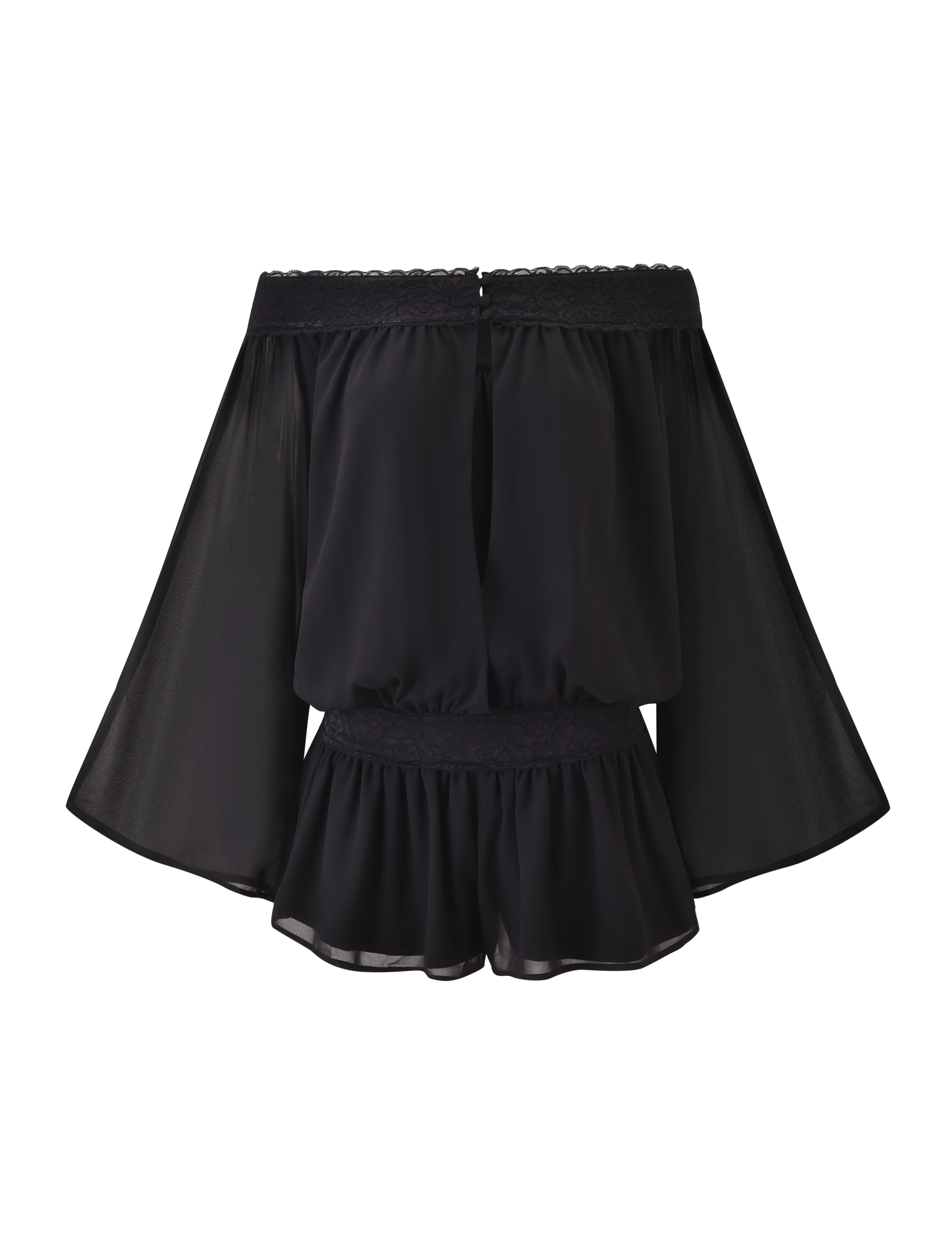 TESSIE PLAYSUIT - BLACK