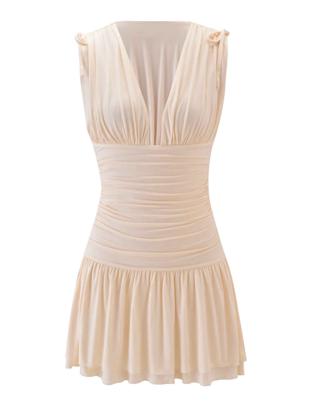 HALONA MINI DRESS - CREAM