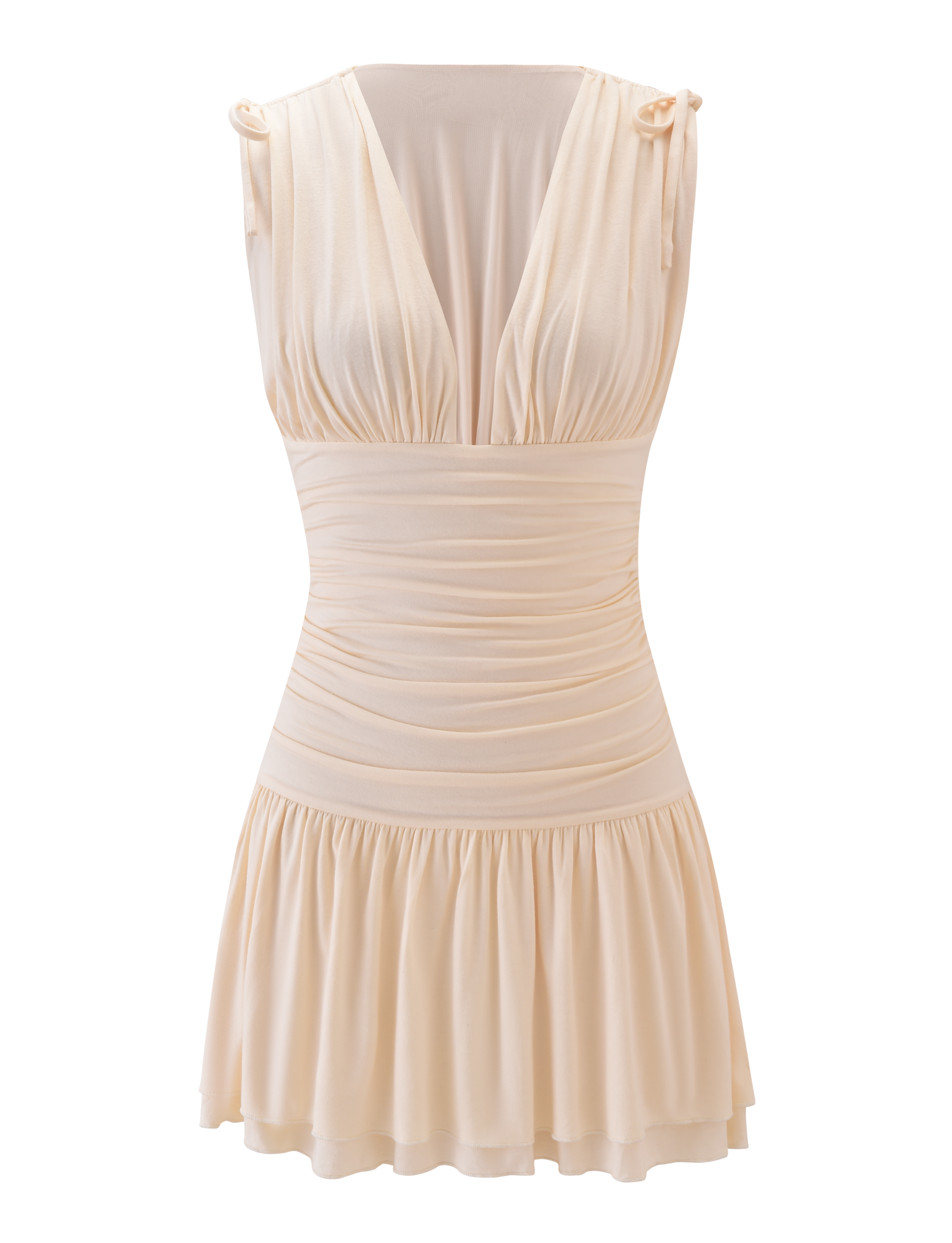 HALONA MINI DRESS - CREAM