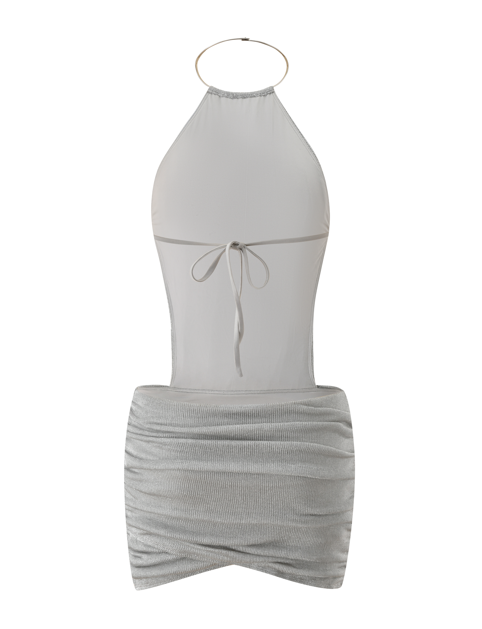 EVANNA MINI DRESS - SILVER