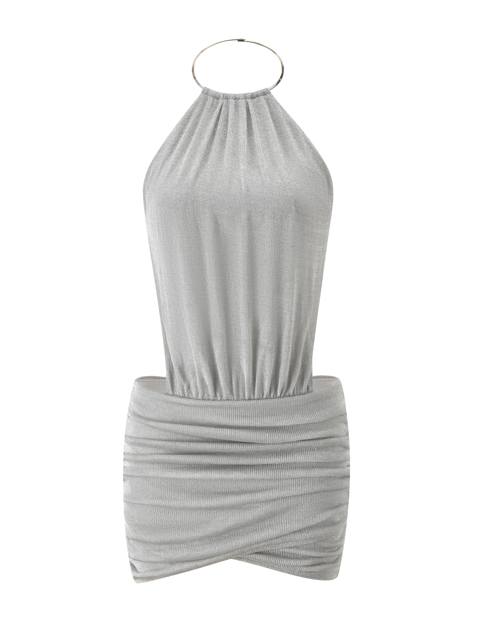 EVANNA MINI DRESS - SILVER