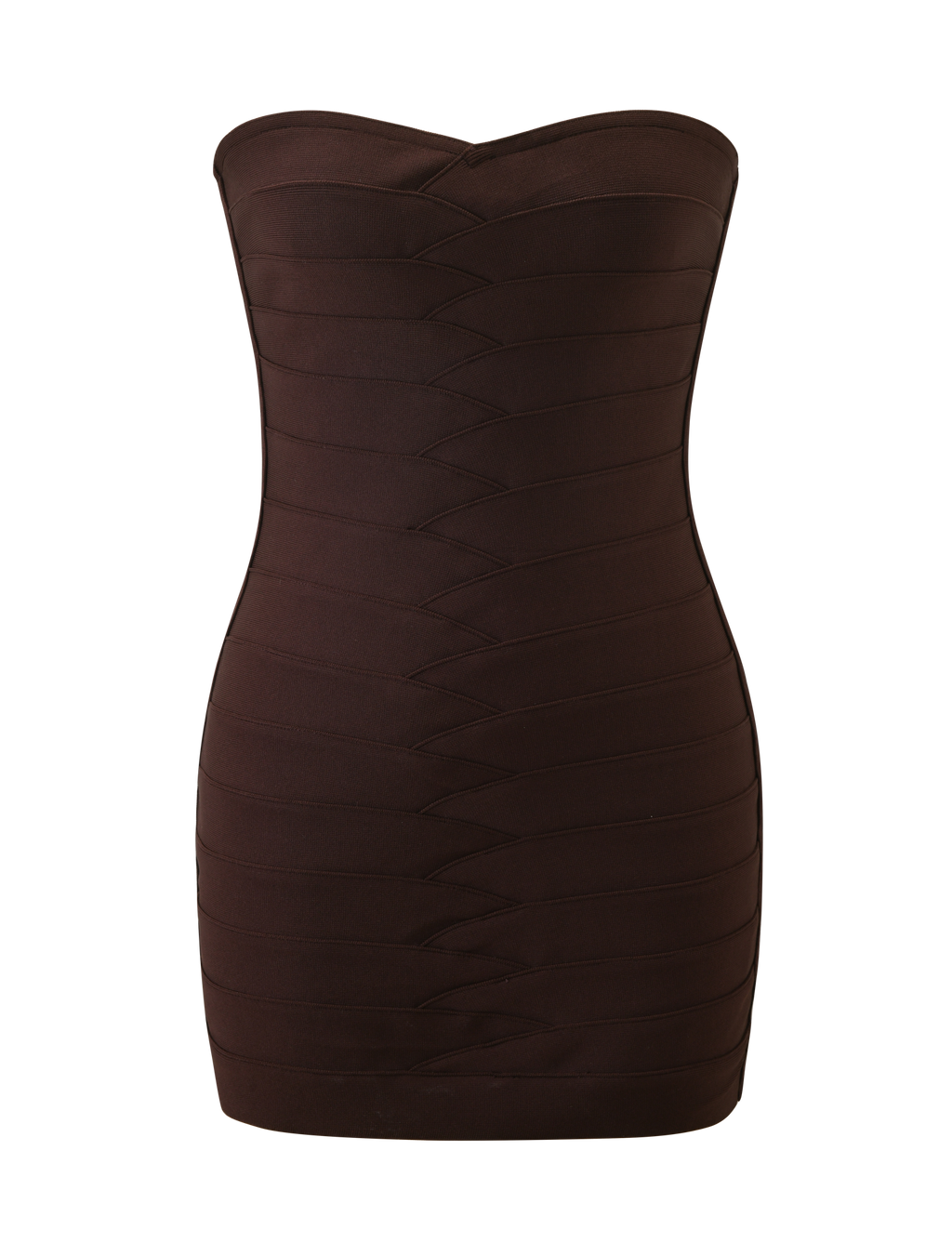 NIYA BANDAGE DRESS - CHOCOLATE