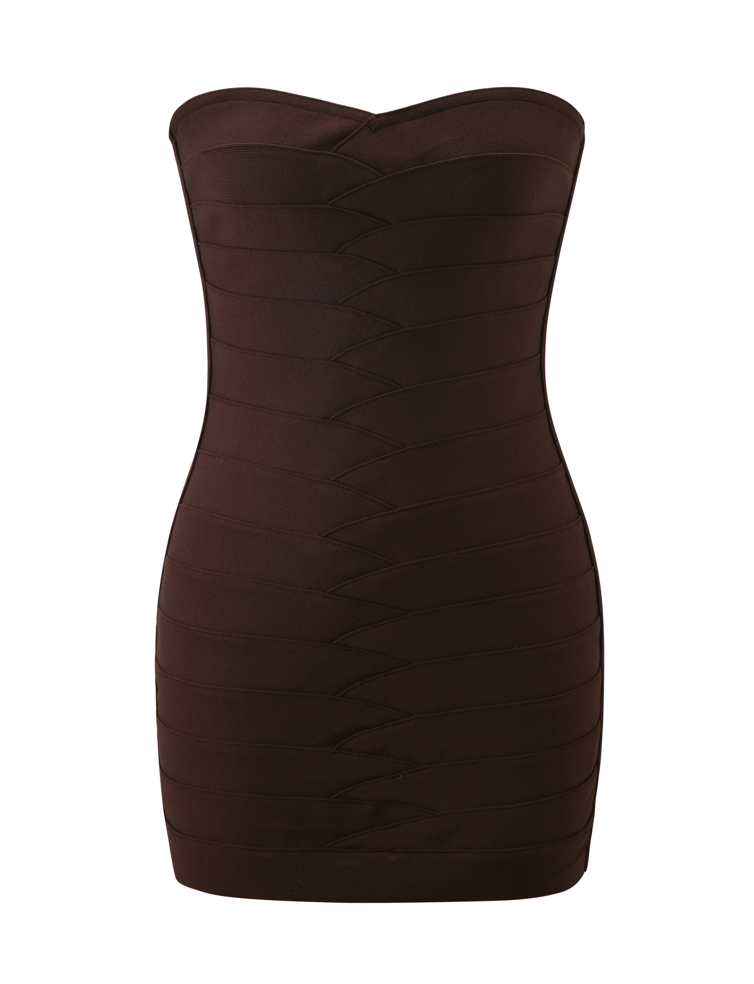 NIYA BANDAGE DRESS - CHOCOLATE