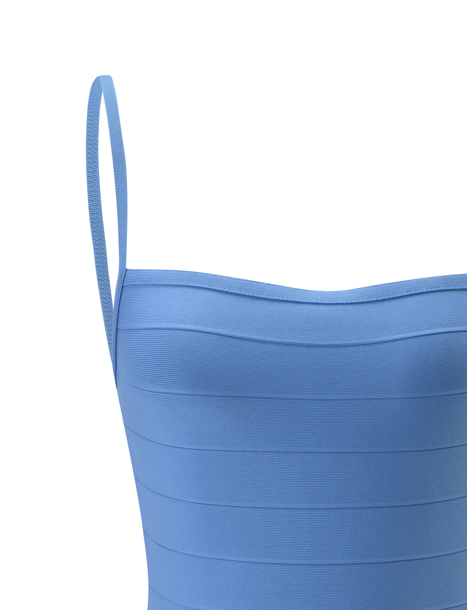 MIDORI BANDAGE DRESS - BLUE