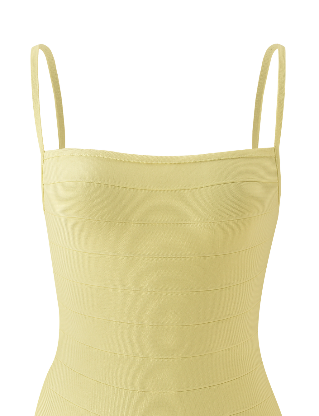 MIDORI BANDAGE DRESS - YELLOW