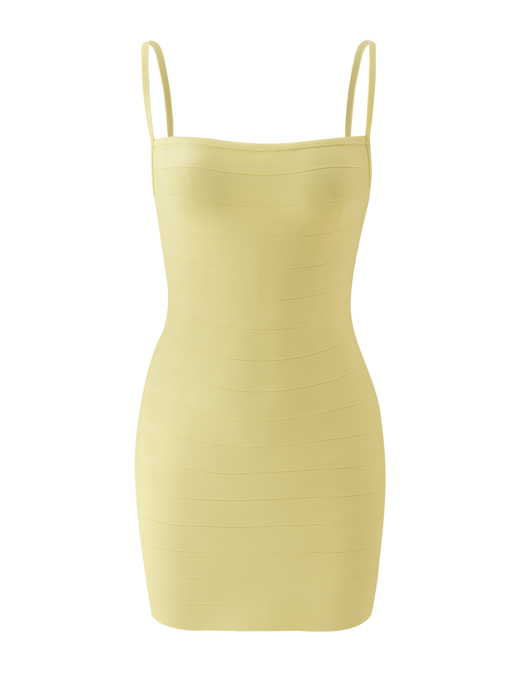 MIDORI BANDAGE DRESS - YELLOW