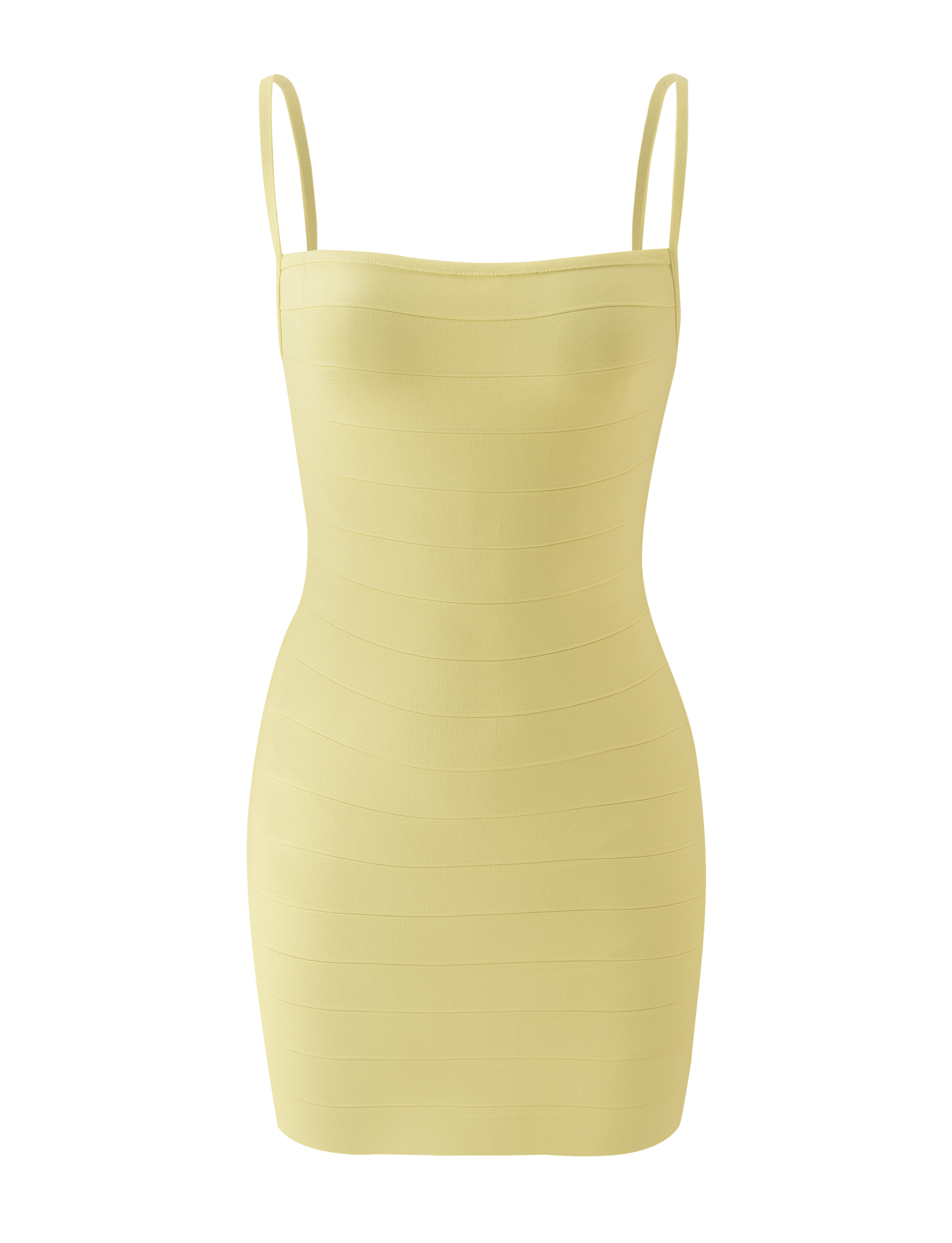 MIDORI BANDAGE DRESS - YELLOW
