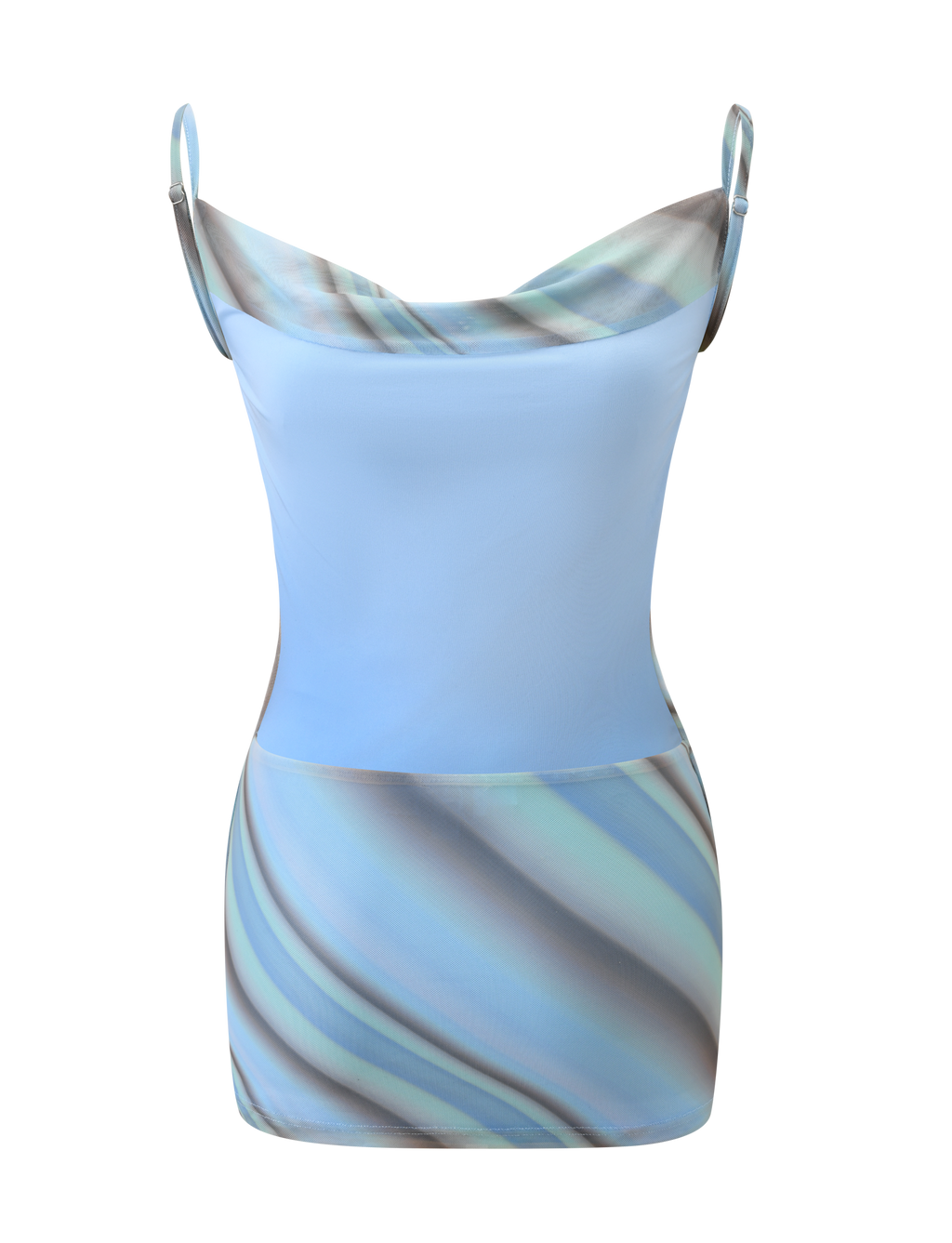 MORANA MESH MINI DRESS - MULTISTRIPE