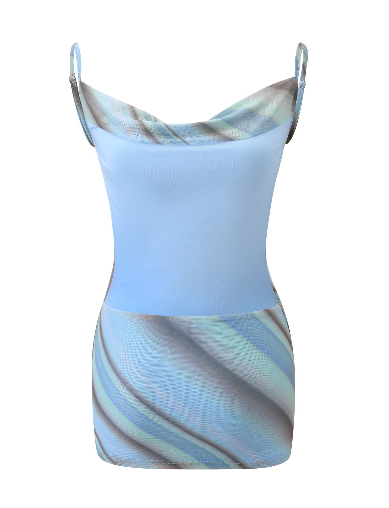 MORANA MESH MINI DRESS - MULTISTRIPE