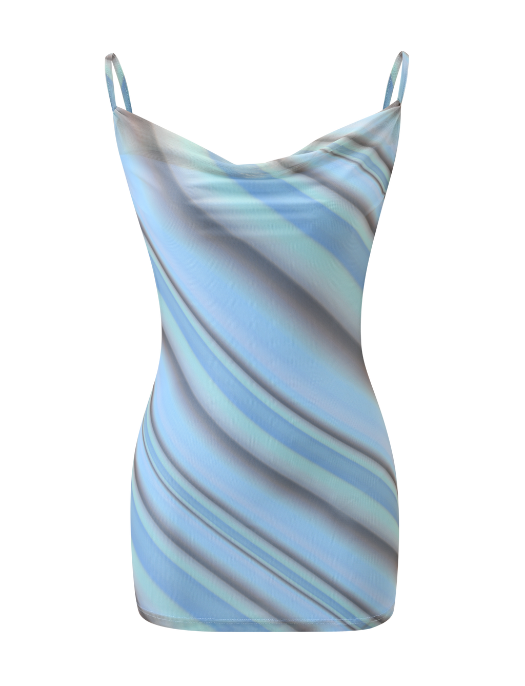 MORANA MESH MINI DRESS - MULTISTRIPE