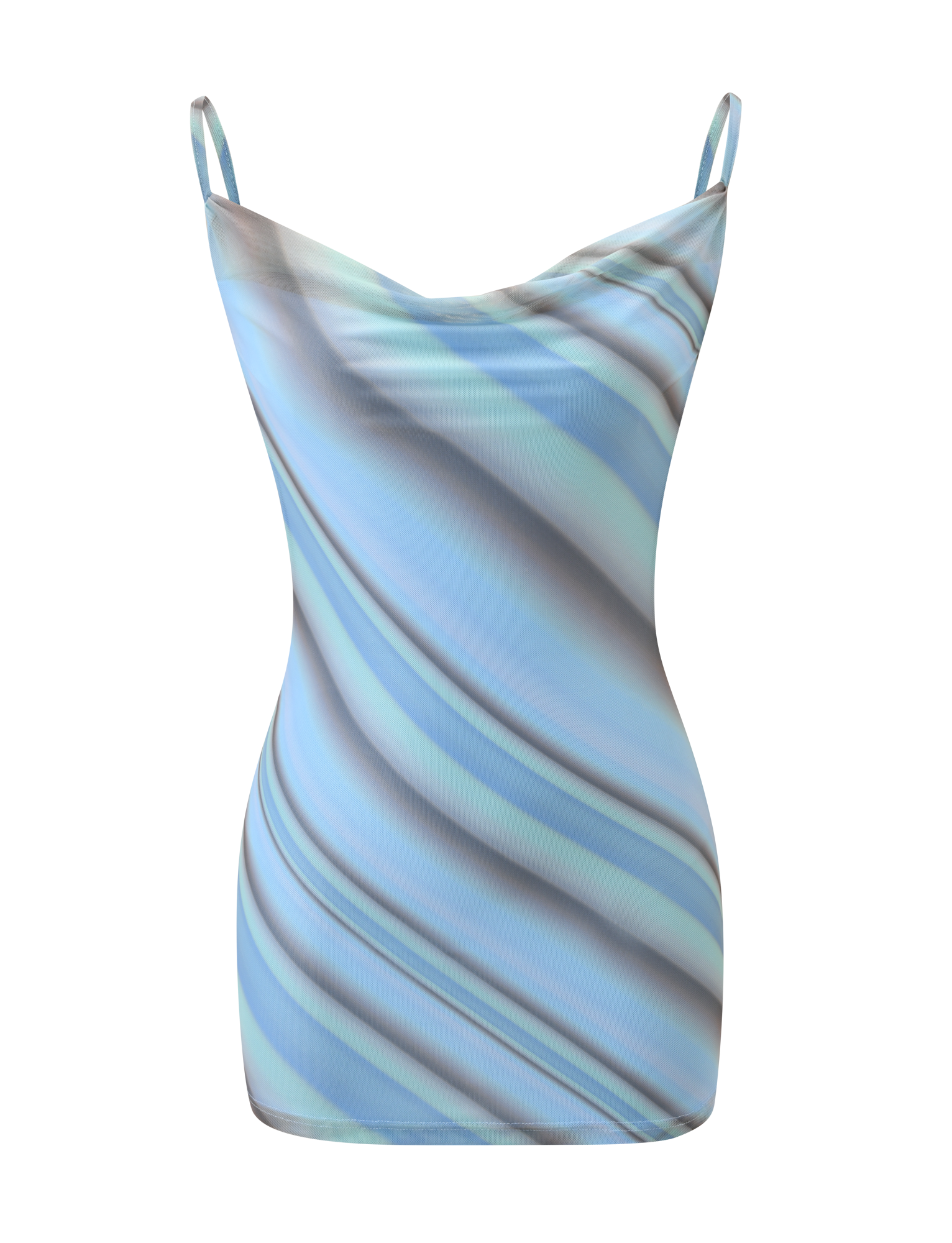 MORANA MESH MINI DRESS - MULTISTRIPE