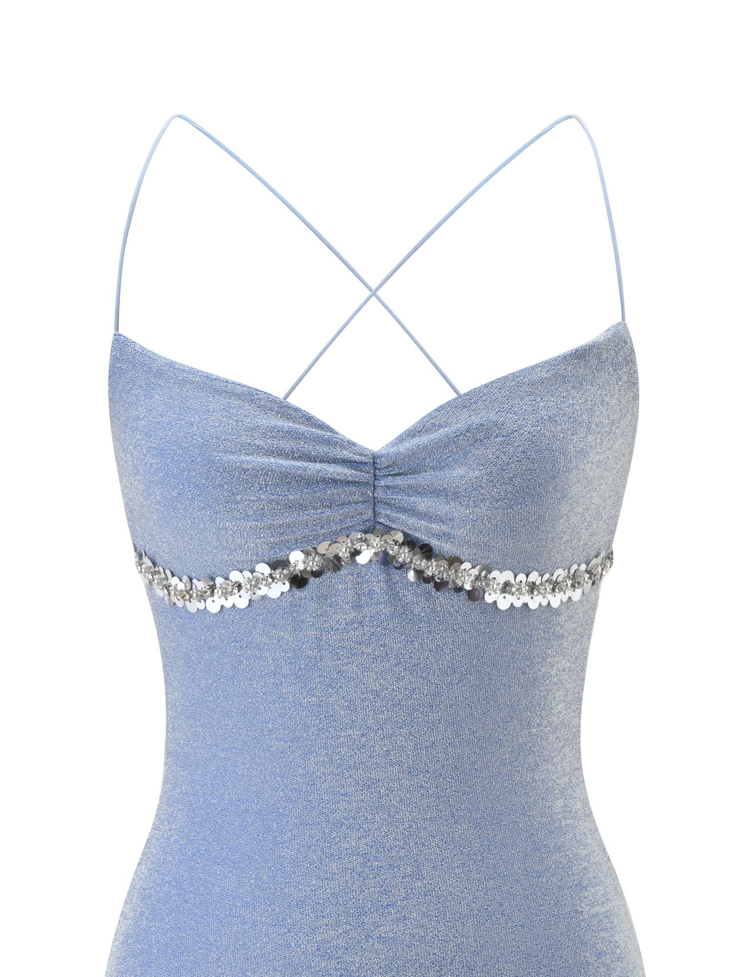 ALIA MINI DRESS - BLUE