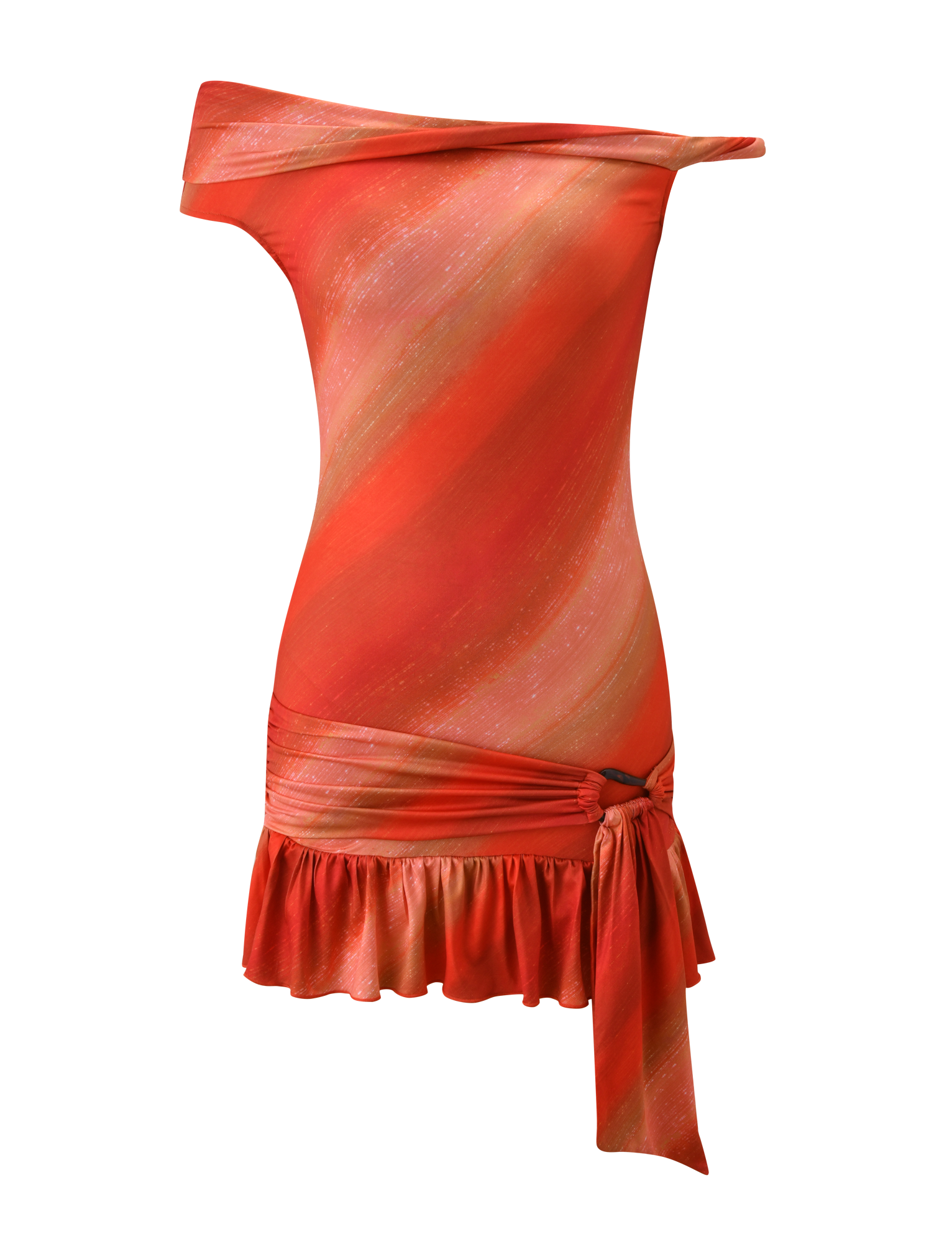 HAELO MINI DRESS - SUNRISE GLITTER STRIPE