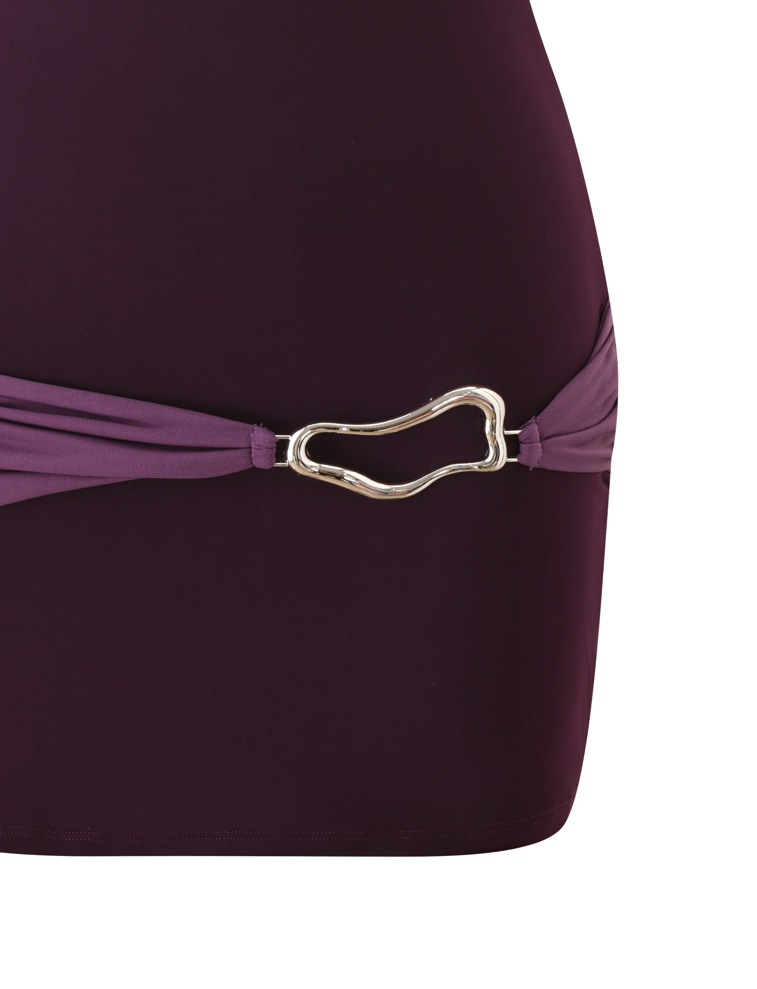 EOS MINI DRESS - AUBERGINE AND IRIS
