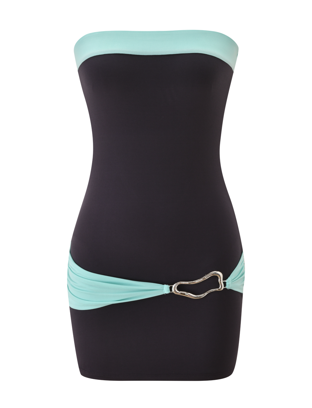 EOS MINI DRESS - MIDNIGHT AND AQUA