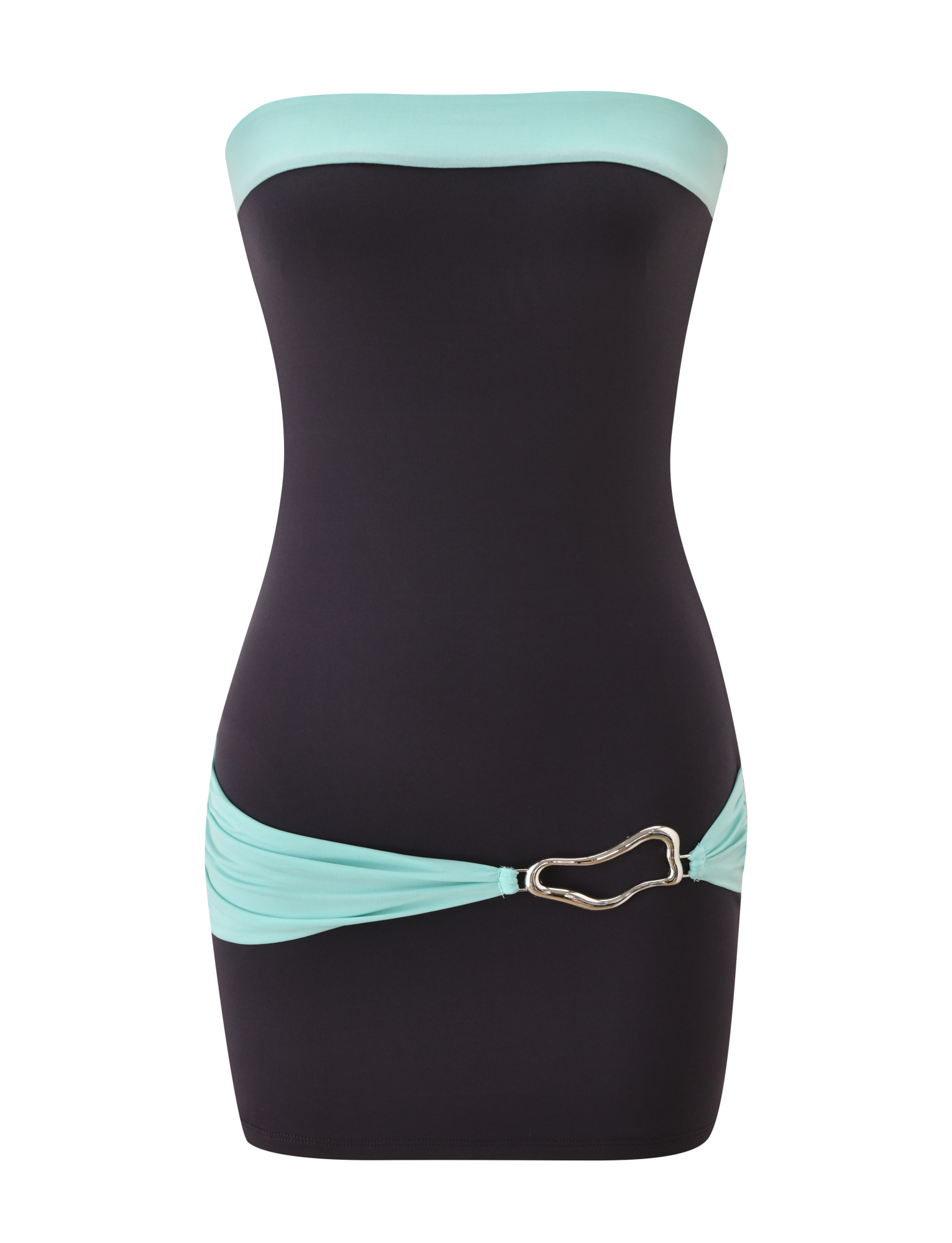 EOS MINI DRESS - MIDNIGHT AND AQUA