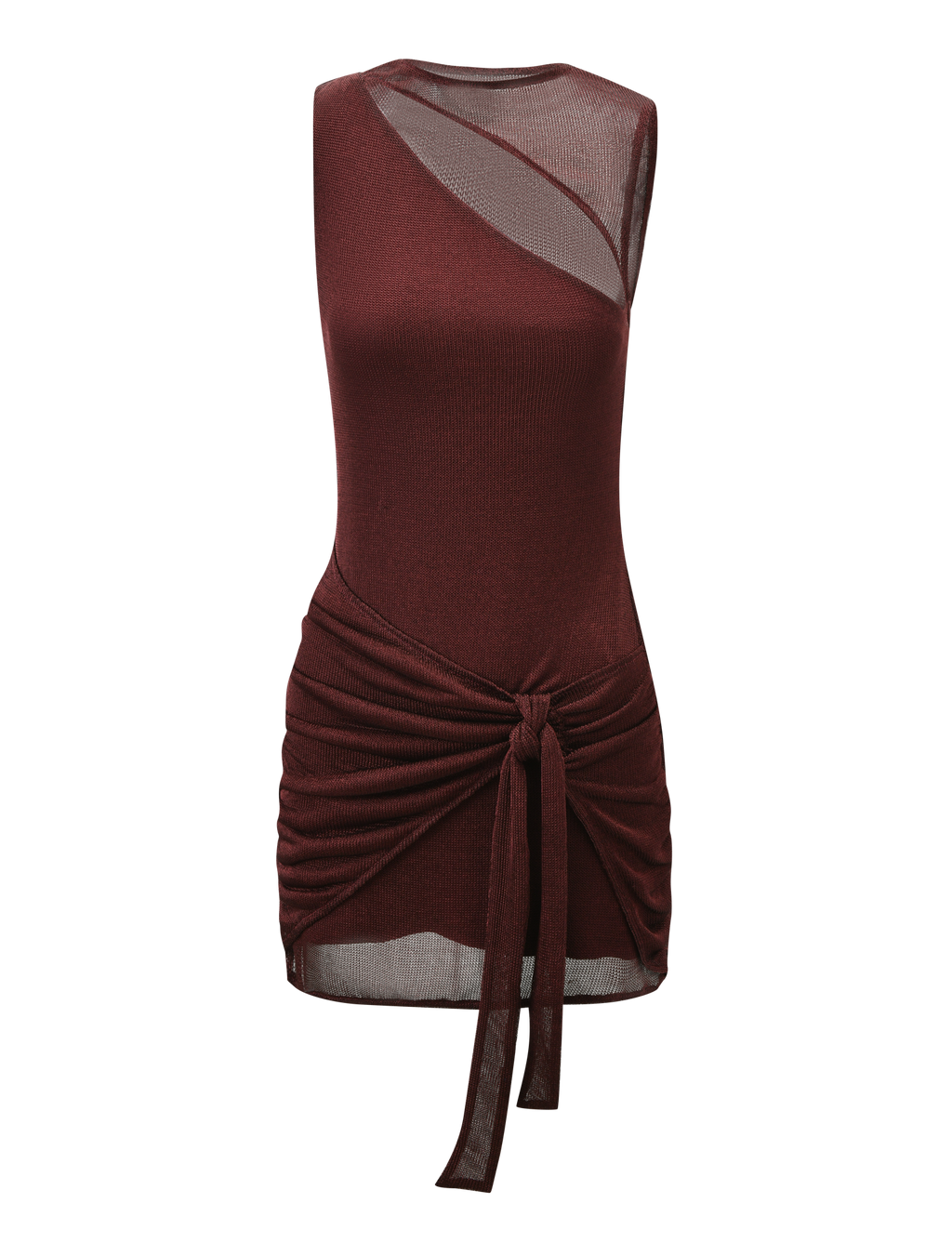 AZELMA DRESS - BROWN