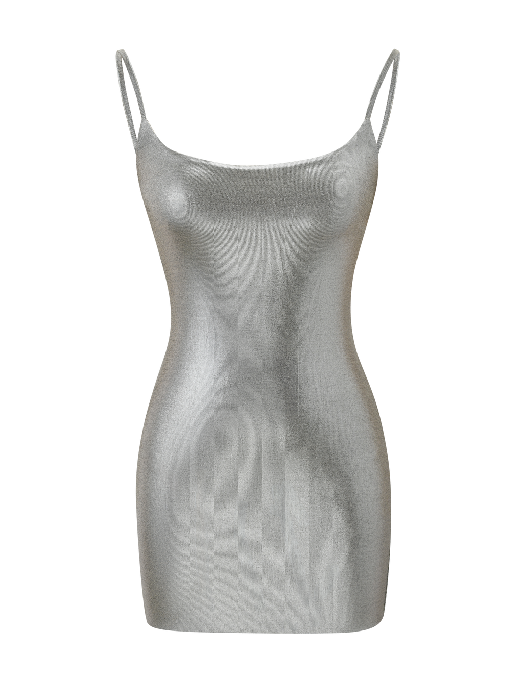MINERVA MINI DRESS 2.0 - LIQUID SILVER