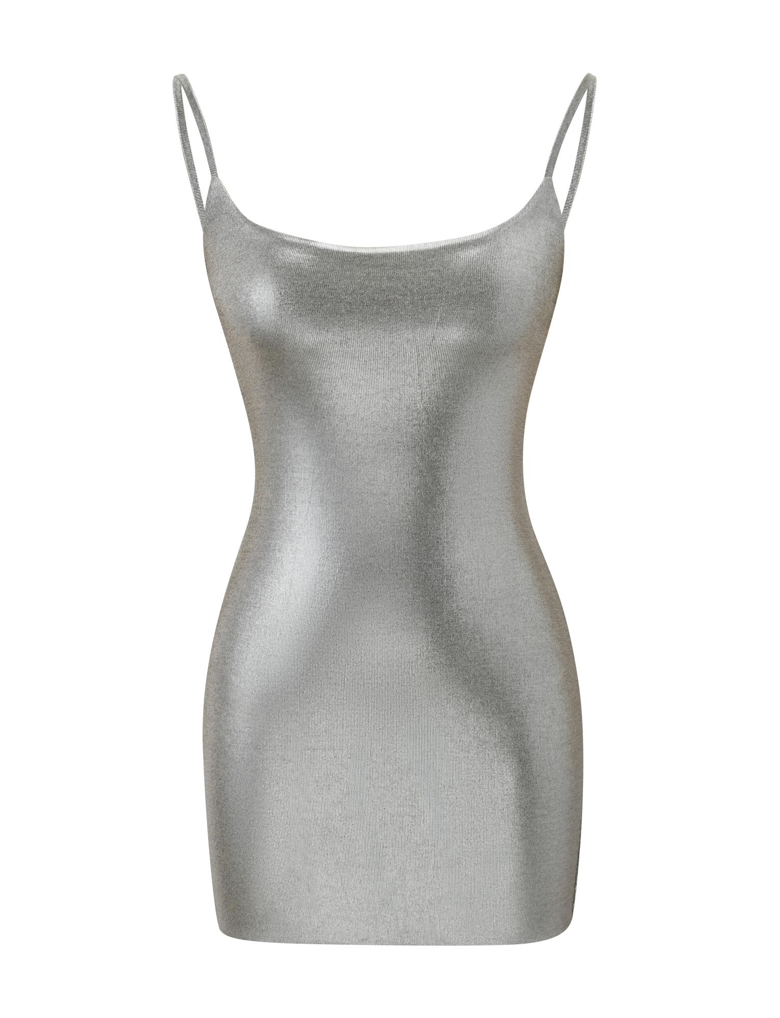 MINERVA MINI DRESS 2.0 - LIQUID SILVER