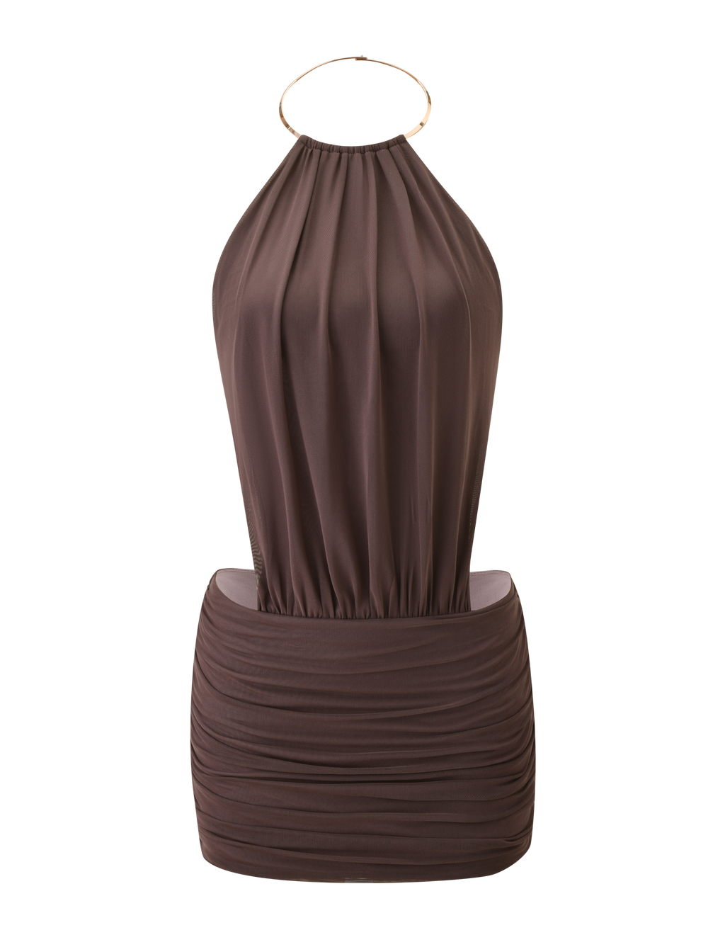 EVANNA MINI DRESS - MOCHA