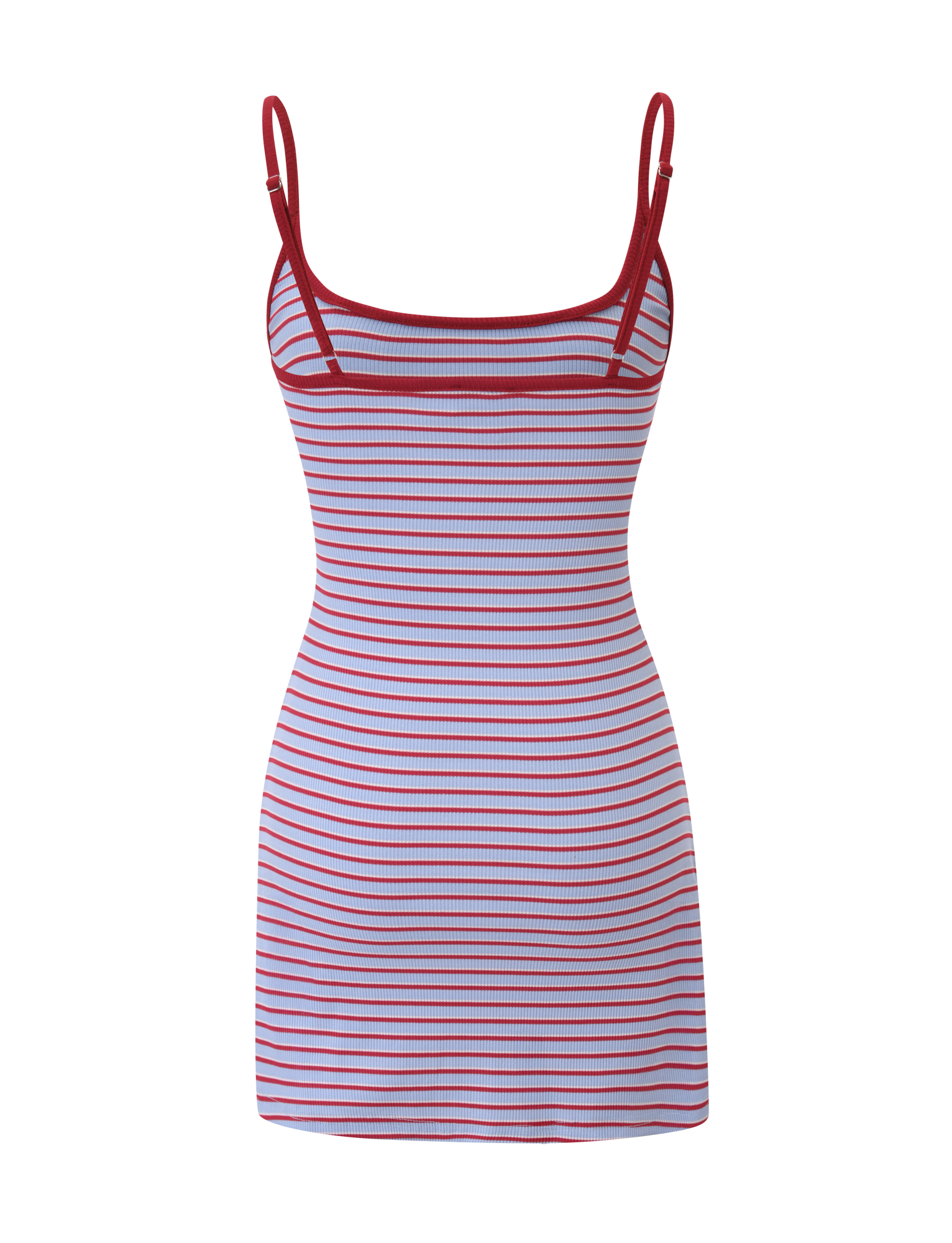 CELESTE MINI DRESS - RED STRIPE