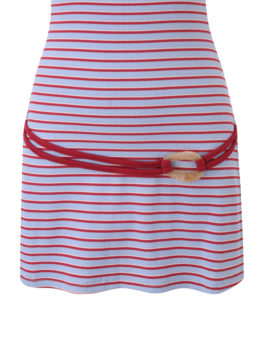 CELESTE MINI DRESS - RED STRIPE