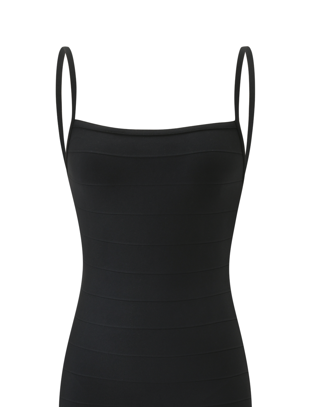 MIDORI MIDI BANDAGE DRESS - BLACK